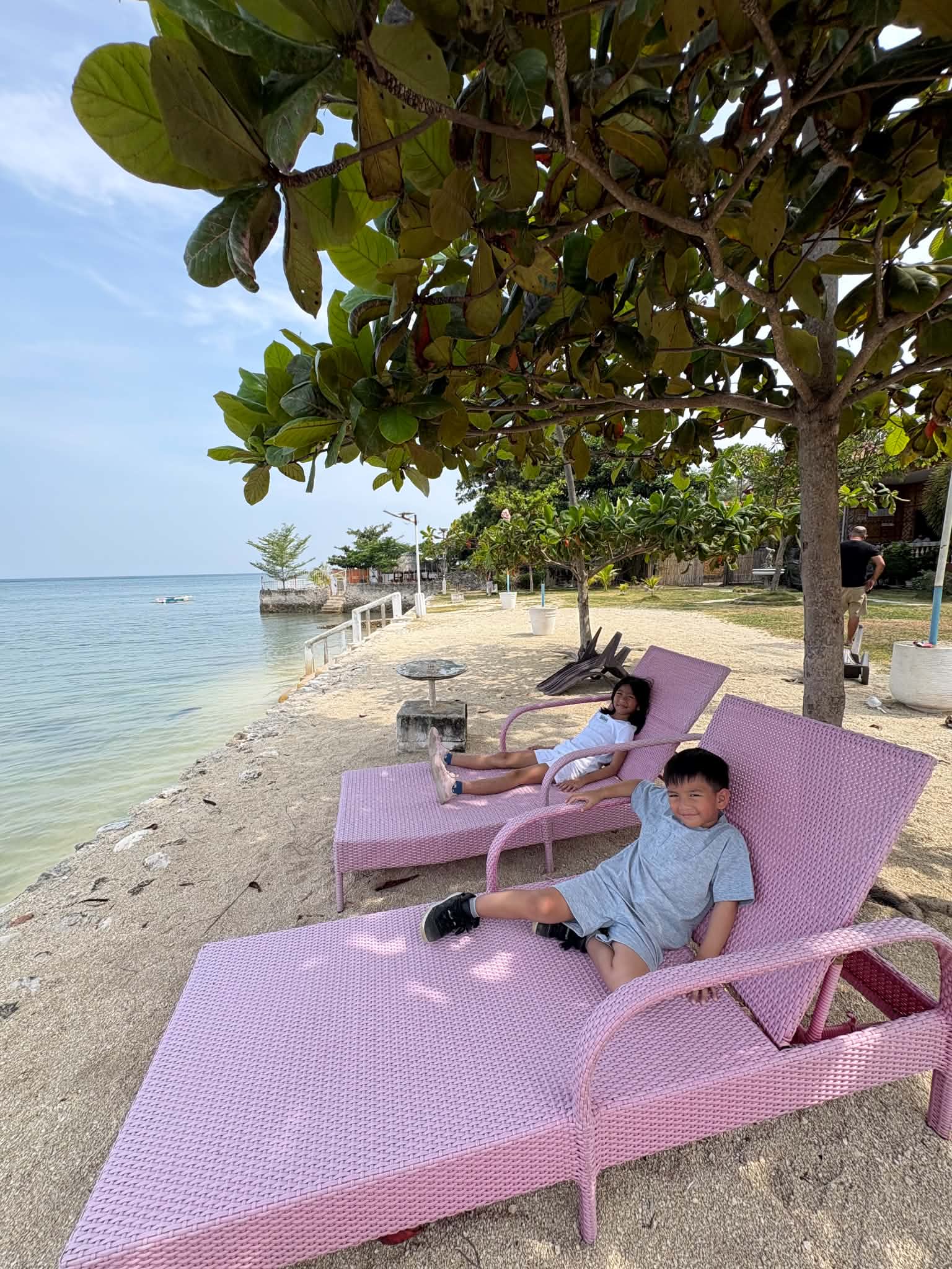Kids Enjoying the Beach at Balay Amakan